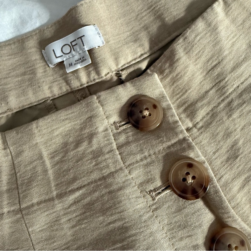 LOFT Button High Rise Shorts - Picture 8 of 12